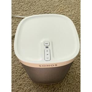 Sonos PLAY:1 Wireless Smart Speaker (White) with Sonos Bridge - Tested & Working